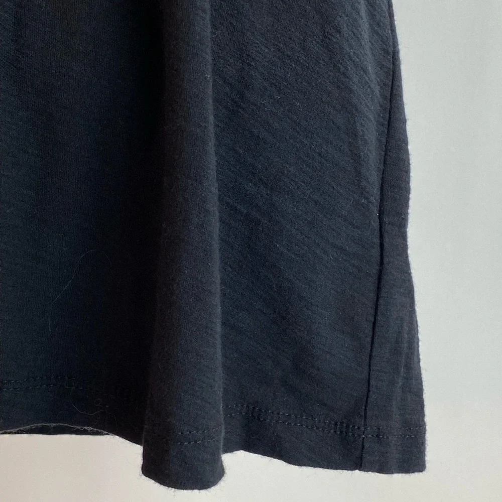 James Perse Deep Scoop Neck Black tshirt Short Sleeve - Picture 4 of 9